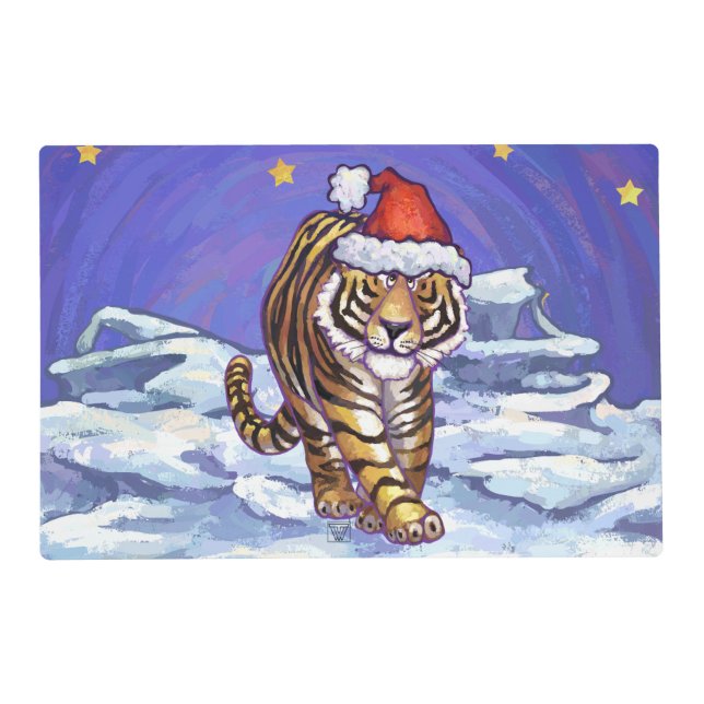Tiger Christmas Placemat (Front)