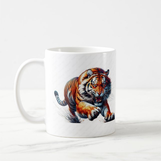 Tiger Classic Mug, 11 oz Coffee Mug (Left)
