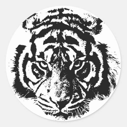 Tiger Classic Round Sticker