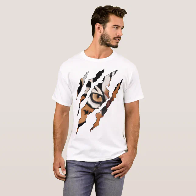  Tiger Claw Graphic T-Shirt : Clothing, Shoes & Jewelry