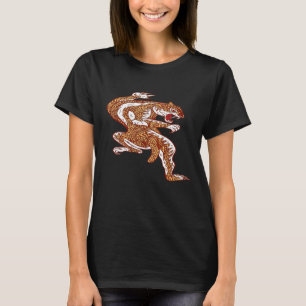 Tiger Climbing Mandala Thai India Hindu T-Shirt