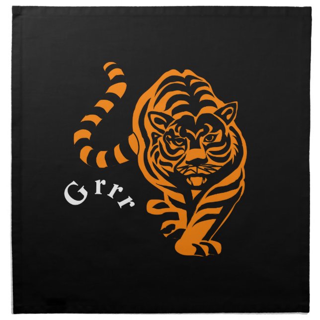 Tiger Cloth Napkin (Front)
