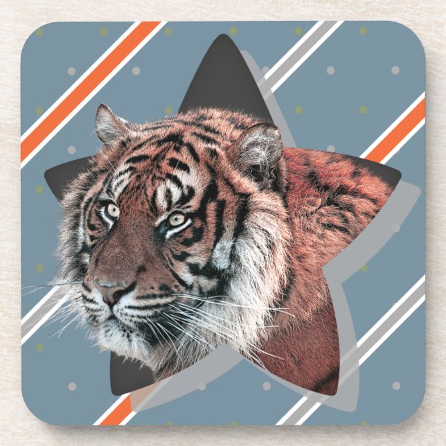 Tiger Coaster Modern For Him (Front)
