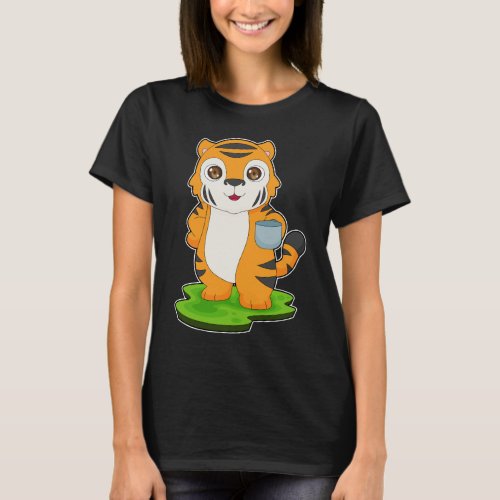 Tiger Coffee Cup T_Shirt
