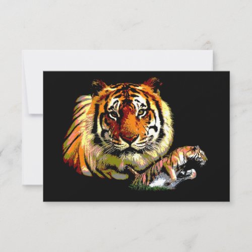 Tiger Collage Invitation
