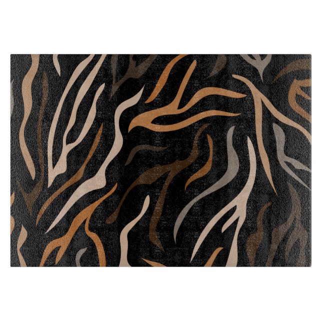  Tiger Color Pattern Animal     Cutting Board (Front)