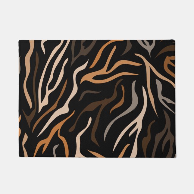  Tiger Color Pattern Animal   Doormat (Front)