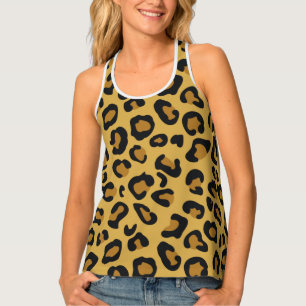 Tiger Color Pattern Animal Lover Tank Top