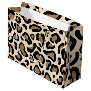 Tiger Color Pattern Animal Lovers Large Gift Bag