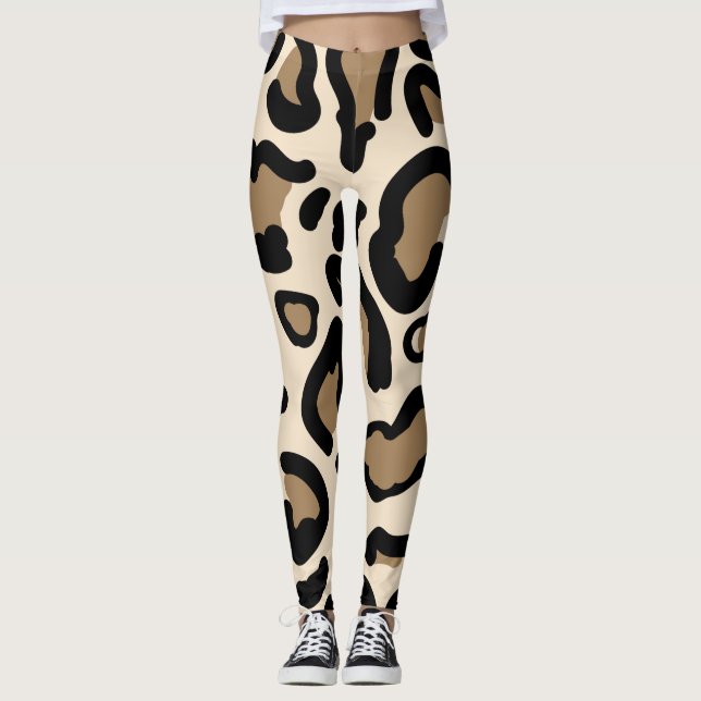 Tiger Color Pattern Animal Lovers         Leggings (Front)