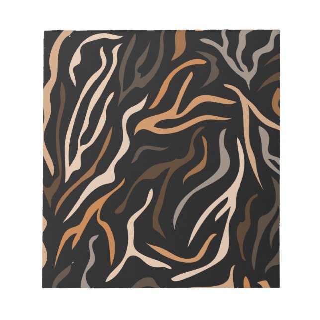  Tiger Color Pattern Animal     Notepad (Front)