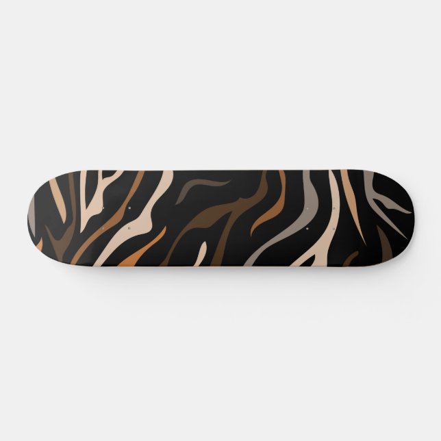  Tiger Color Pattern Animal    Skateboard (Horz)