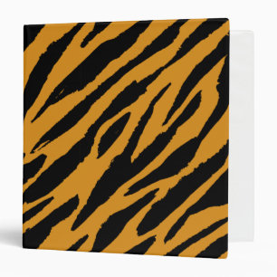 Tiger Color Pattern Animals Lover 3 Ring Binder