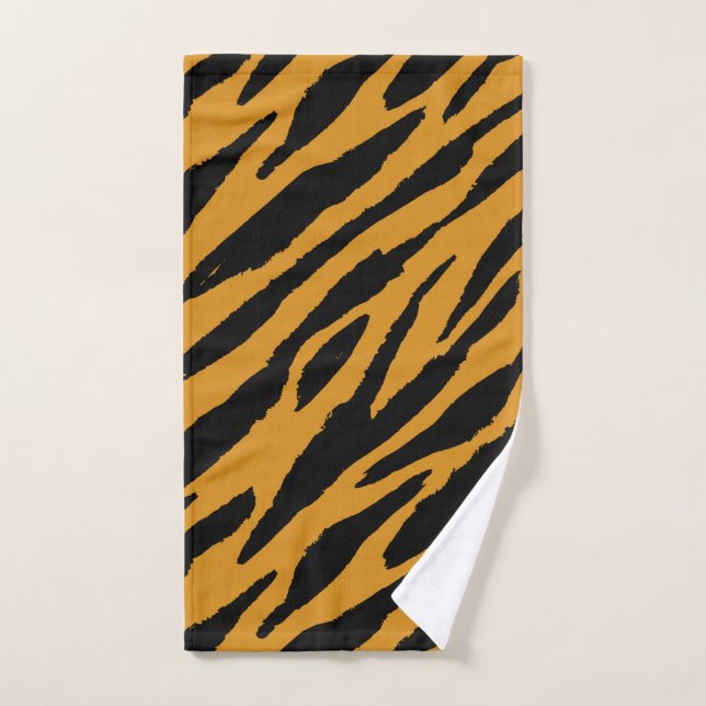 Tiger Color Pattern Animals Lover  Hand Towel (Hand Towel)