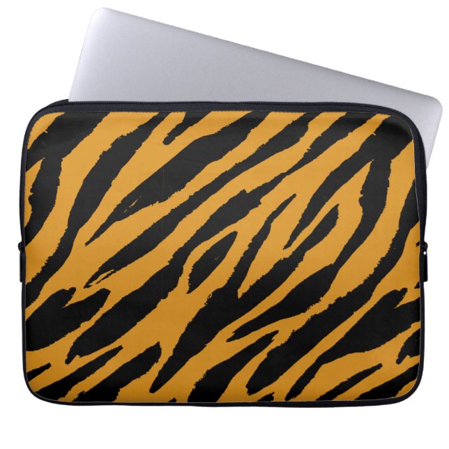 Tiger Color Pattern Animals Lover  Laptop Sleeve (Front)