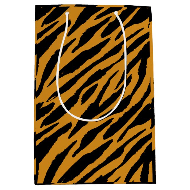Tiger Color Pattern Animals Lover      Medium Gift Bag (Front)