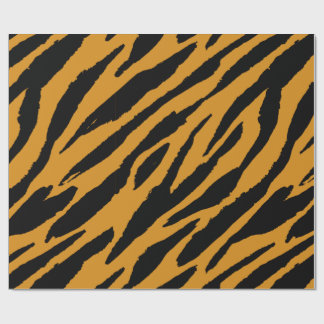 Tiger Color Pattern Animals Lover Wrapping Paper