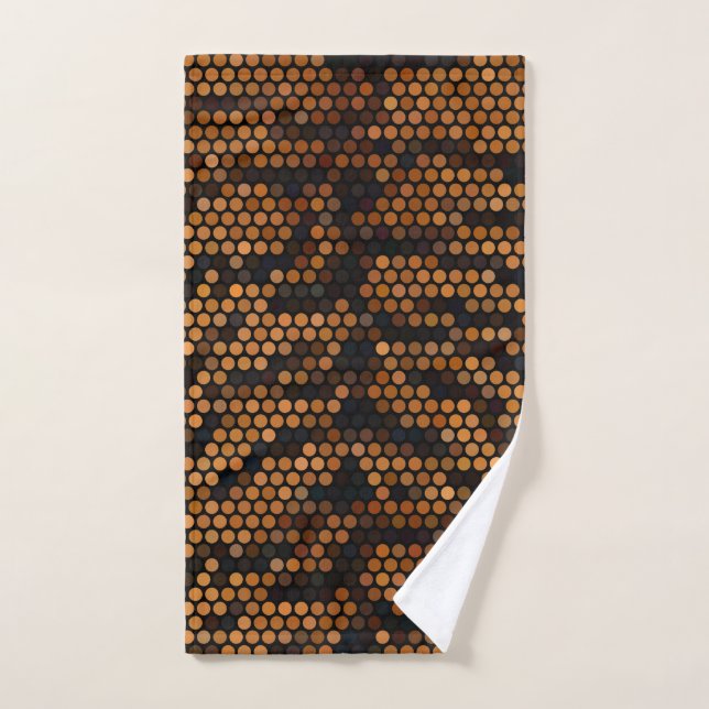 Tiger Color Pattern Cute  Hand Towel (Hand Towel)