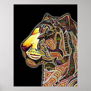 Tiger Color Poster