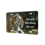 Tiger Cool Dad License Plate at Zazzle