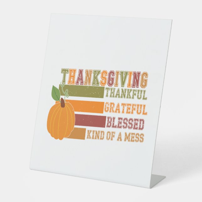 Tiger Country Pumpkin Pedestal Sign (Front)