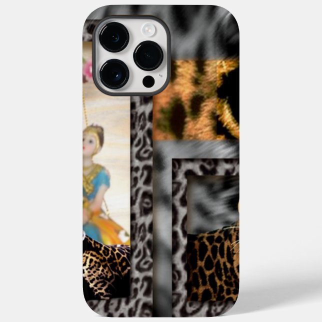 Tiger & Couple Art Print Case-Mate iPhone Case (Back)