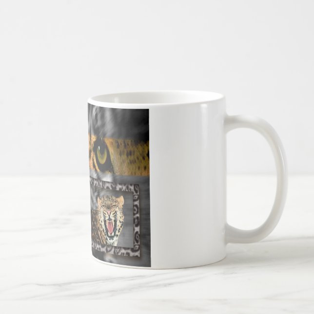 Tiger & Couple Art Print Coffee Mug (Right)