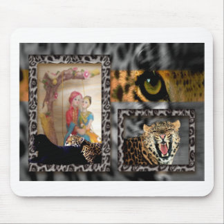 Tiger & Couple Art Print Mouse Pad