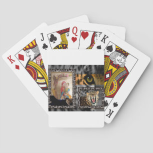 Tiger & Couple Art Print Poker Cards