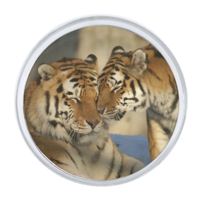 Tiger Couple Lapel Pin (Front)