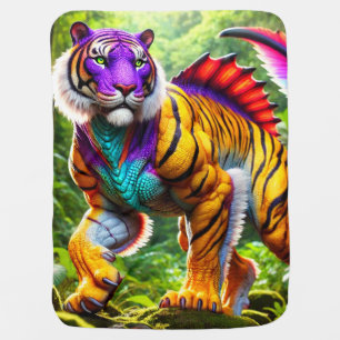 Tiger Creature Baby Blanket