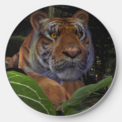 Tiger Crouching in the Jungle Wireless Charger