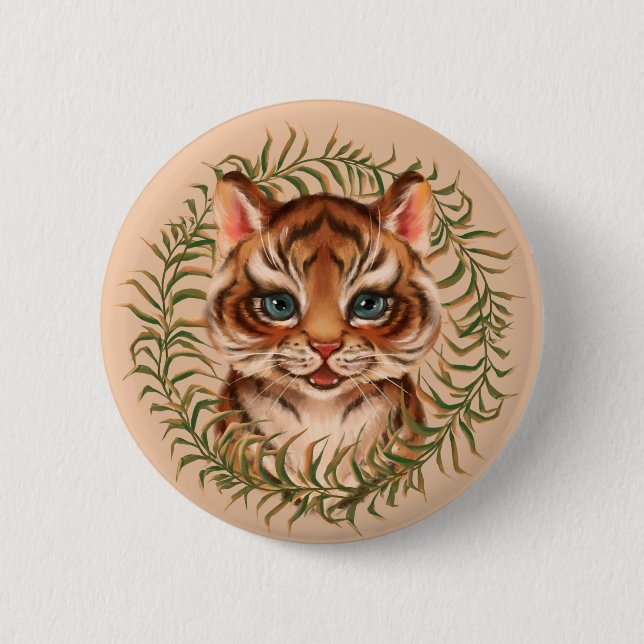 Tiger cub button (Front)