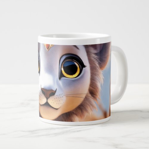 Tiger Cub in a Mug Tiny Paws Big Dreams Giant Coffee Mug