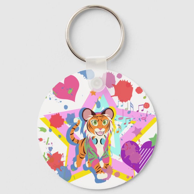 Tiger Cub Keychain (Front)