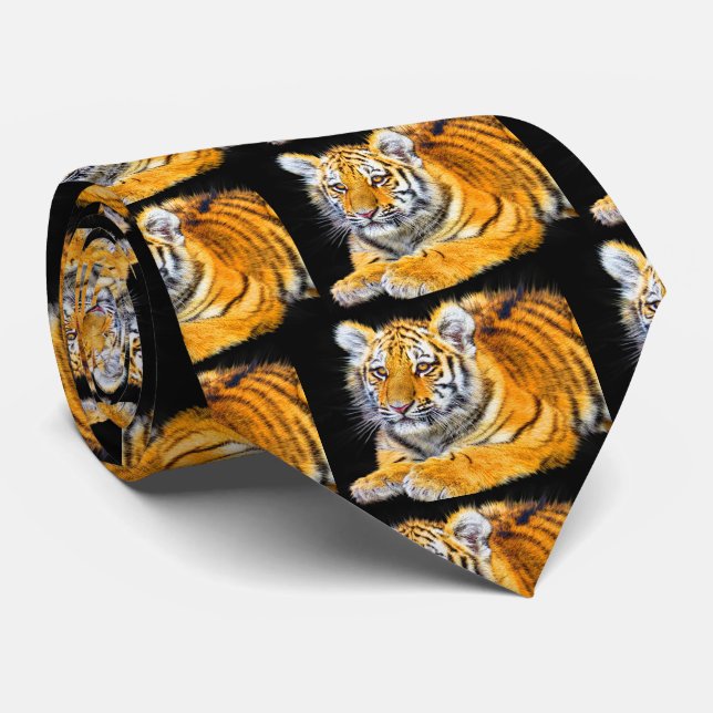 Tiger Cub Neck Tie (Rolled)