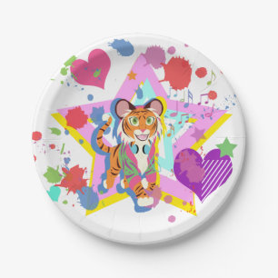 Tiger Cub Paper Plates