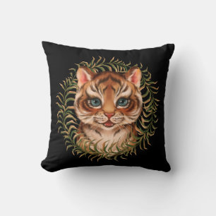 Tiger cub throw pillow