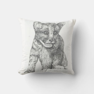 Tiger Cub Throw Pillow