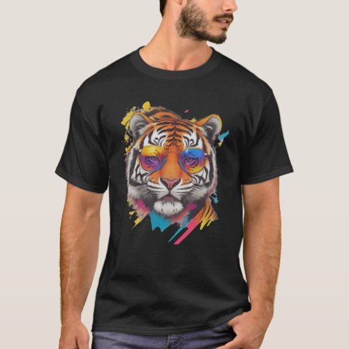 Tiger design based T shirt