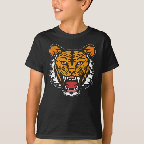 Tiger Design Big Cat Tigers Cool Animal Cats Gift T_Shirt
