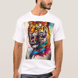 Tiger design shirt new feshoin store 