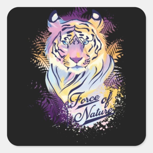 Tiger design sticker (Front)