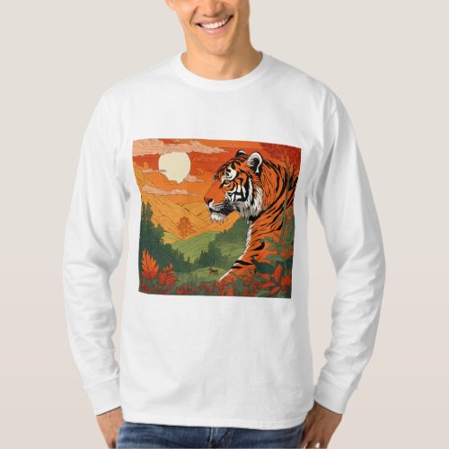 Tiger Design T_Shirt