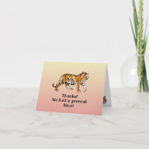 Tiger Design Thank You Card