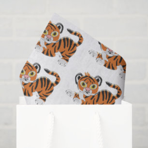 Tiger Design Tissue Paper