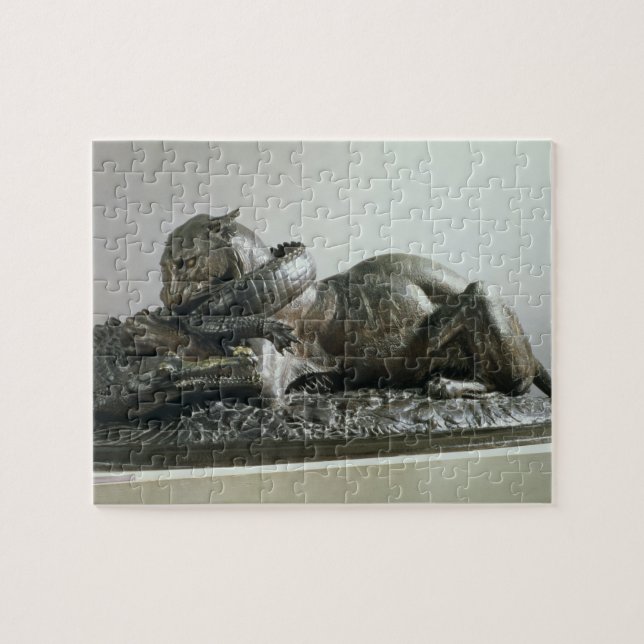 Tiger devouring an alligator, 1832 (bronze) jigsaw puzzle (Horizontal)
