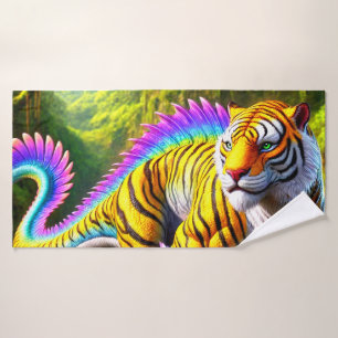 Tiger Dinosaur Bath Towel
