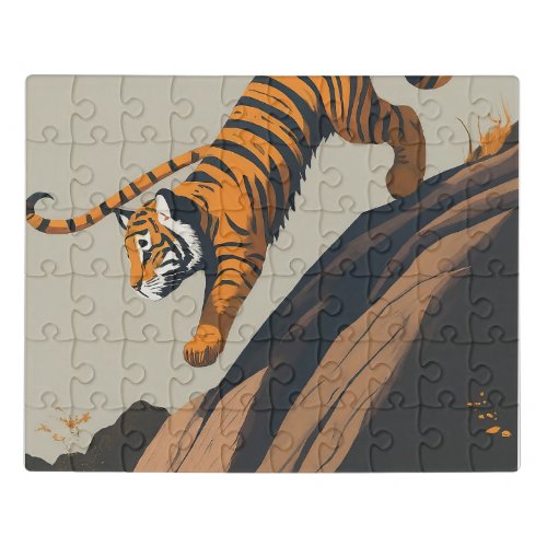 Tiger Dive Jigsaw Puzzle