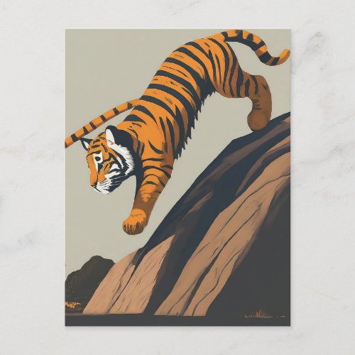 Tiger Dive Postcard